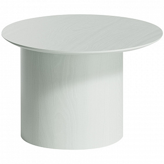 Столик со смещенным основанием Type, Ø60х41 см, белый