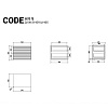 Изображение товара Тумба прикроватная Code, HR9, 54,6х40,5х43,9 см, темный дуб/маренго