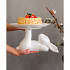Изображение товара Блюдо Кролики, Гранд кролик, 31 см, белый