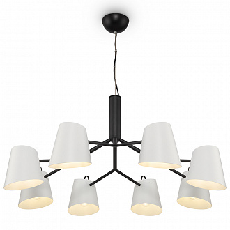Светильник подвесной Modern, Nordic, 8 ламп, Ø89х42,1 см, черный