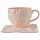 Чайная пара Тишью, 350 мл, розовая