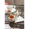 Изображение товара Подставка для яйца Воришки, Кролик с корзинкой, 8,5 см, белая