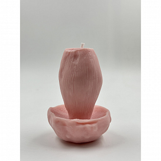 Свеча ароматическая Белый гриб, 8 см, розовая