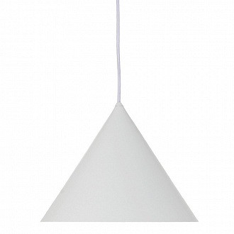 Лампа подвесная Benjamin XL, 35хØ46 см, белая матовая, белый шнур