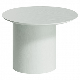 Столик со смещенным основанием Type, Ø50х37,5 см, белый