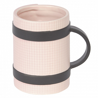 Кружка Doiy, Yoga Mug, розовая, 12,5x9,5 см