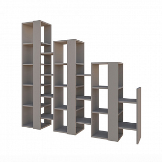 Стеллаж Lift, 163,5х29х151 см, серый