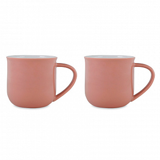 Набор чайных кружек Minima, 380 мл, розовый, 2 шт.