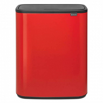 Бак для мусора Brabantia, Bo, Touch Bin, 2х30 л, пламенно-красный