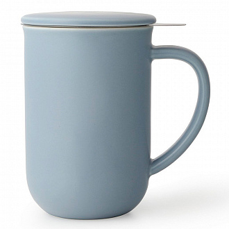 Кружка чайная с ситом Minima, 500 мл, голубая