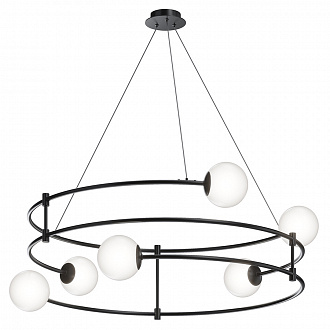 Светильник подвесной Modern, Balance, 6 ламп, Ø81,2х32 см, черный