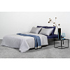 Изображение товара Комплект постельного белья полутораспальный из сатина светло-серого цвета из коллекции Essential