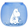 Изображение товара Подсвечник стеклянный Moomin, Муми-Тролль, 11 см, голубой