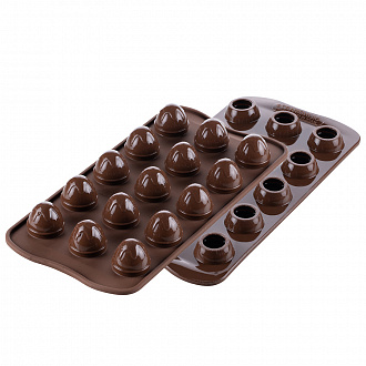 Форма для приготовления конфет Choco Drop, 10,6x21,2 см, силиконовая