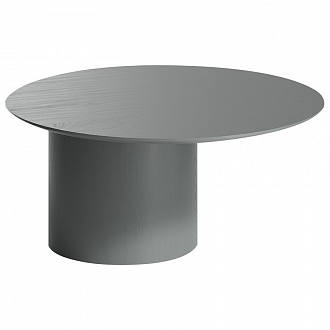 Столик со смещенным основанием Type, Ø80х41 см, серый