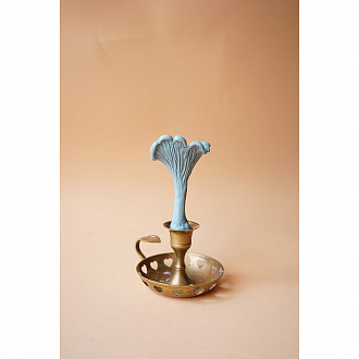 Свеча ароматическая Гриб Лисичка, 11,5 см, голубая
