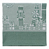 Скатерть из хлопка зеленого цвета с рисунком Щелкунчик из коллекции New Year Essential, 180х260см