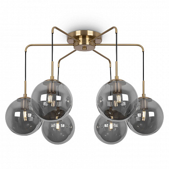 Светильник потолочный Modern, Moricio, 6 ламп, Ø76,1х58,3 см, золотой