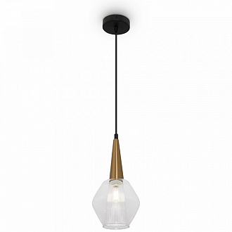 Светильник подвесной Modern, Copita, 1 лампа, Ø15х36 см, черный с золотом