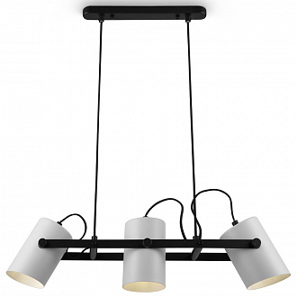 Светильник подвесной Loft, Elori, 3 лампы, Ø10х16,3 см, черно-белый