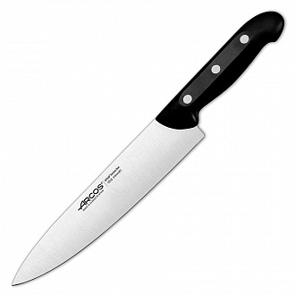 Нож кухонный Maitre, Шеф, 21,5 см, черная рукоятка