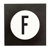 Изображение товара Крючок F Design Letters, AJ vintage ABC