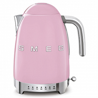 Чайник электрический Smeg с регулируемой температурой, розовый