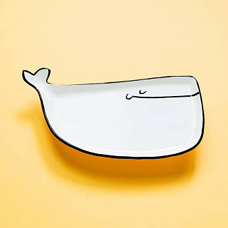 Тарелка Невозмутимый кит, 28х13 см