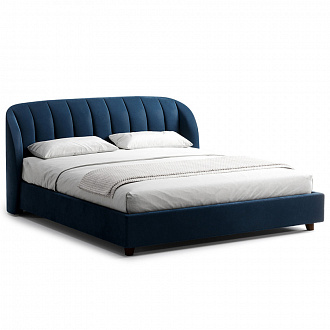 Кровать Tulip 418, 200х232х100 см, береза венге/темно-синяя