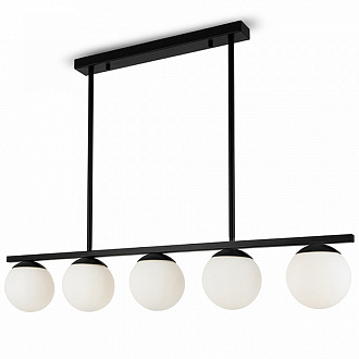 Светильник подвесной Modern, Zing, 5 ламп, 90х30 см, черный