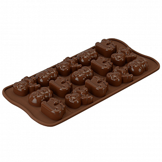 Форма для приготовления конфет Choco Winter, 10,5x21,5 см, силиконовая