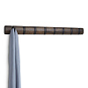 Изображение товара Вешалка настенная Flip, 84,5 см, черная/орех, 8 крючков