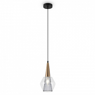 Светильник подвесной Modern, 1 лампа, Ø15х106 см, золото