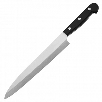 Нож кухонный Universal, Yanagiba, 24 см, черная рукоятка