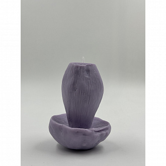 Свеча ароматическая Белый гриб, 8 см, фиолетовая