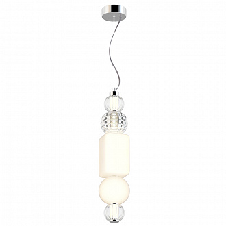 Светильник подвесной Collar, 65,3х14,7 см, хром
