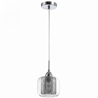Светильник подвесной Modern, Wellington, 1 лампа, Ø12х22 см, хром