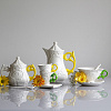 Изображение товара Чайная пара с ложкой I-Wares, белая/желтая
