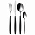 Набор из 24 столовых приборов Cutlery My Fusion, черные