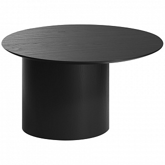 Столик со смещенным основанием Type, Ø70х41 см, черный