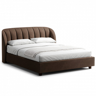 Кровать Tulip 416, 180х232х100 см, темная береза/светло-коричневая