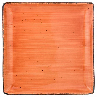 Тарелка обеденная Nature, 25 см, оранжевая