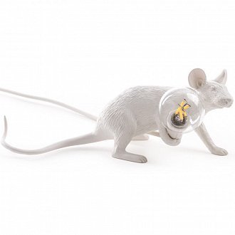 Светильник настольный Mouse Lamp Lie Down, белый
