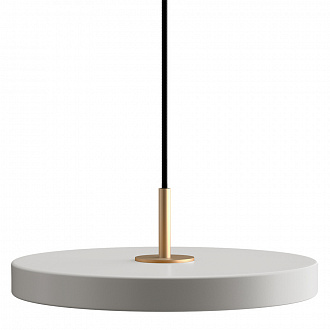 Светильник подвесной Asteria, Ø31x10,5 см, светло-серый