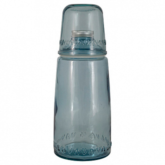 Бутылка для воды со стаканом Natural Water, 1л, голубая