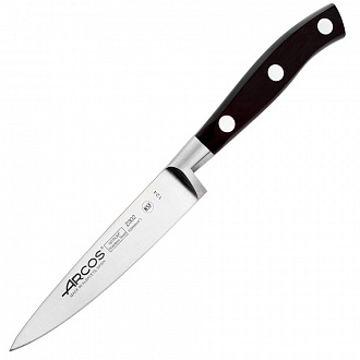 Нож кухонный для чистки овощей Riviera, 10 см, черная рукоятка