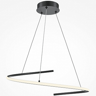 Светильник подвесной Modern, Curve, Ø60х325,7 см, черный