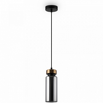 Светильник подвесной Modern, Come, 1 лампа, Ø9х30 см, черный/золото