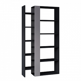Стеллаж Lift, 80х29х150,5 см, темно-серый/серый