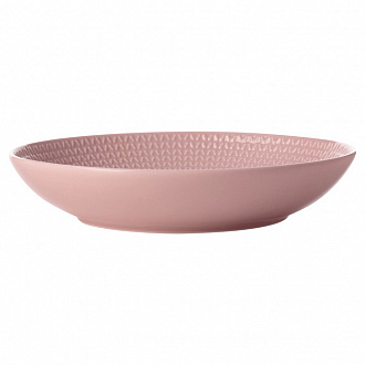 Тарелка глубокая Corallo, Ø21,5 см, розовая